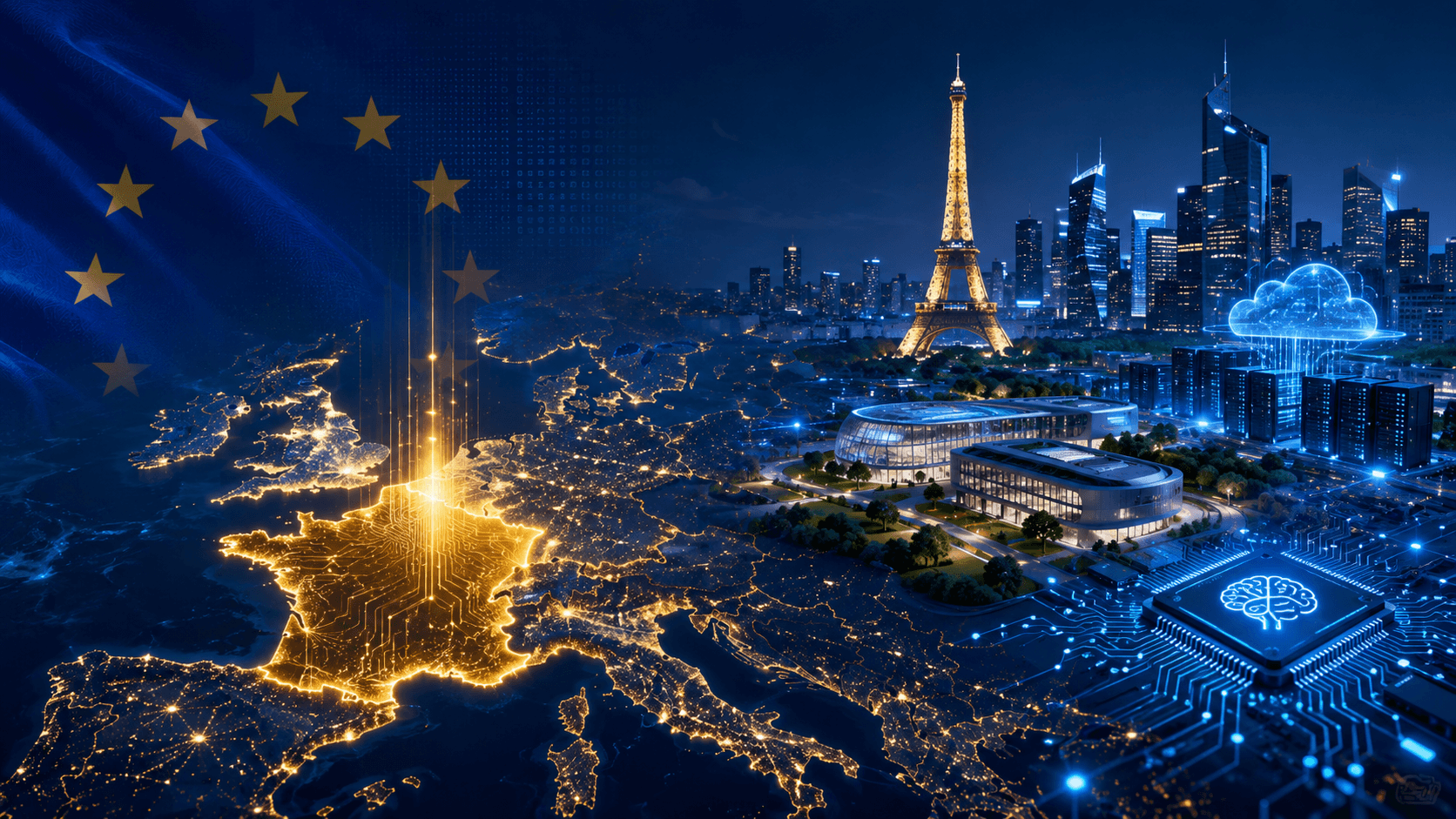 Cover for France’s €13 Billion Tech Push Signals a New Race for Europe’s Digital Independence