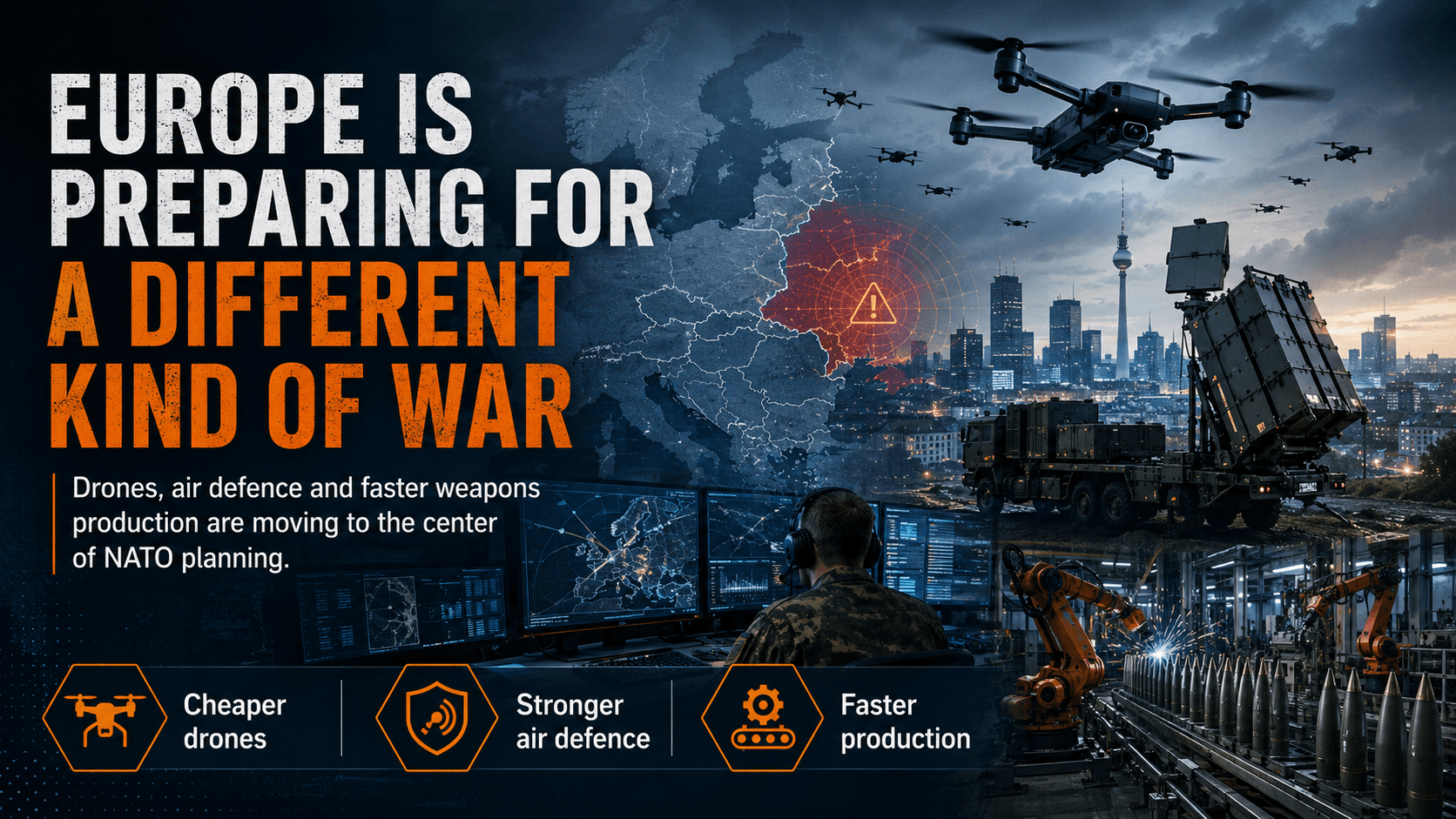Cover for Europe Is Preparing for a Different Kind of War — And It Wants to Do It Fast