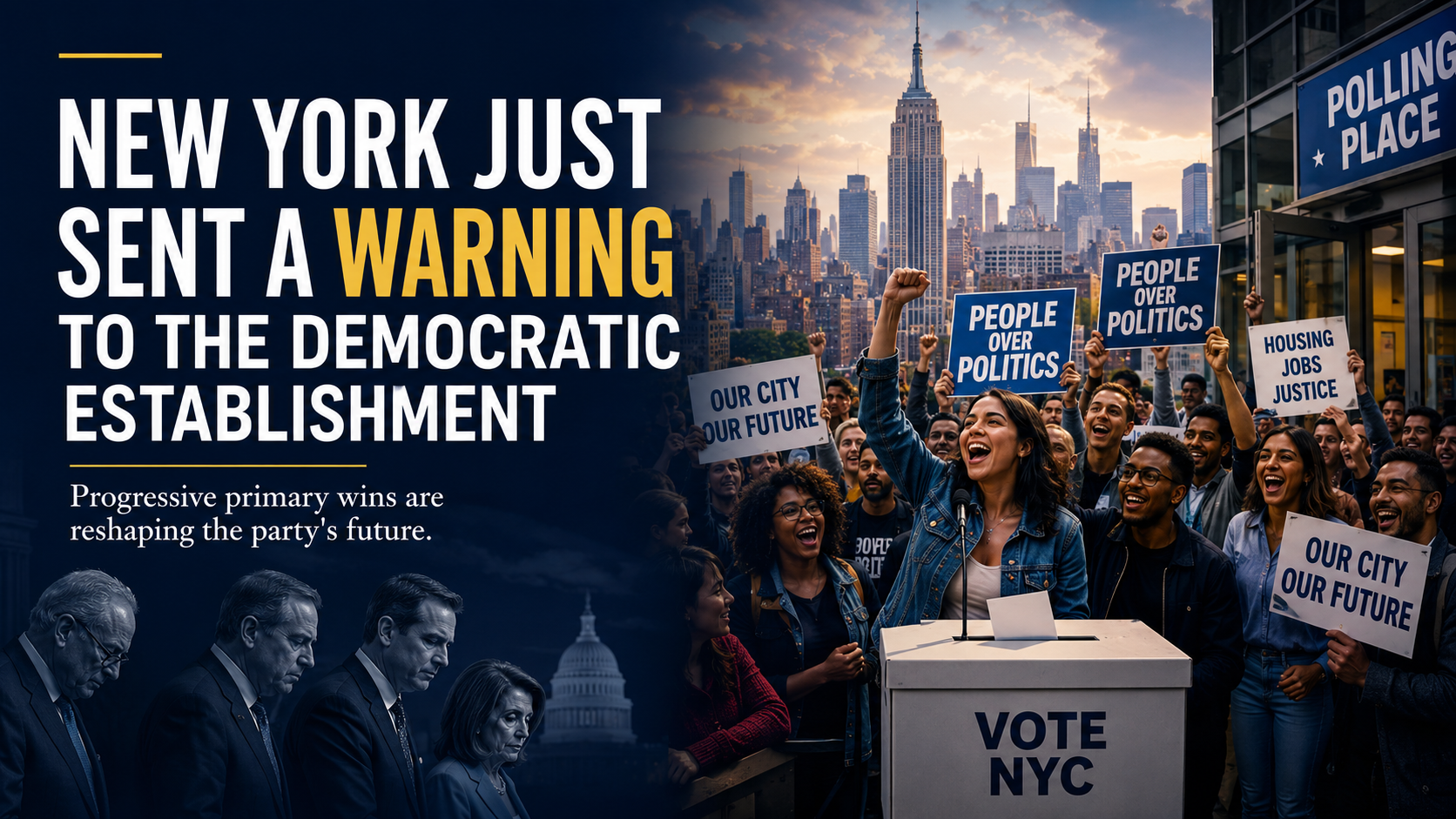 Cover for New York Just Sent a Warning to the Democratic Establishment