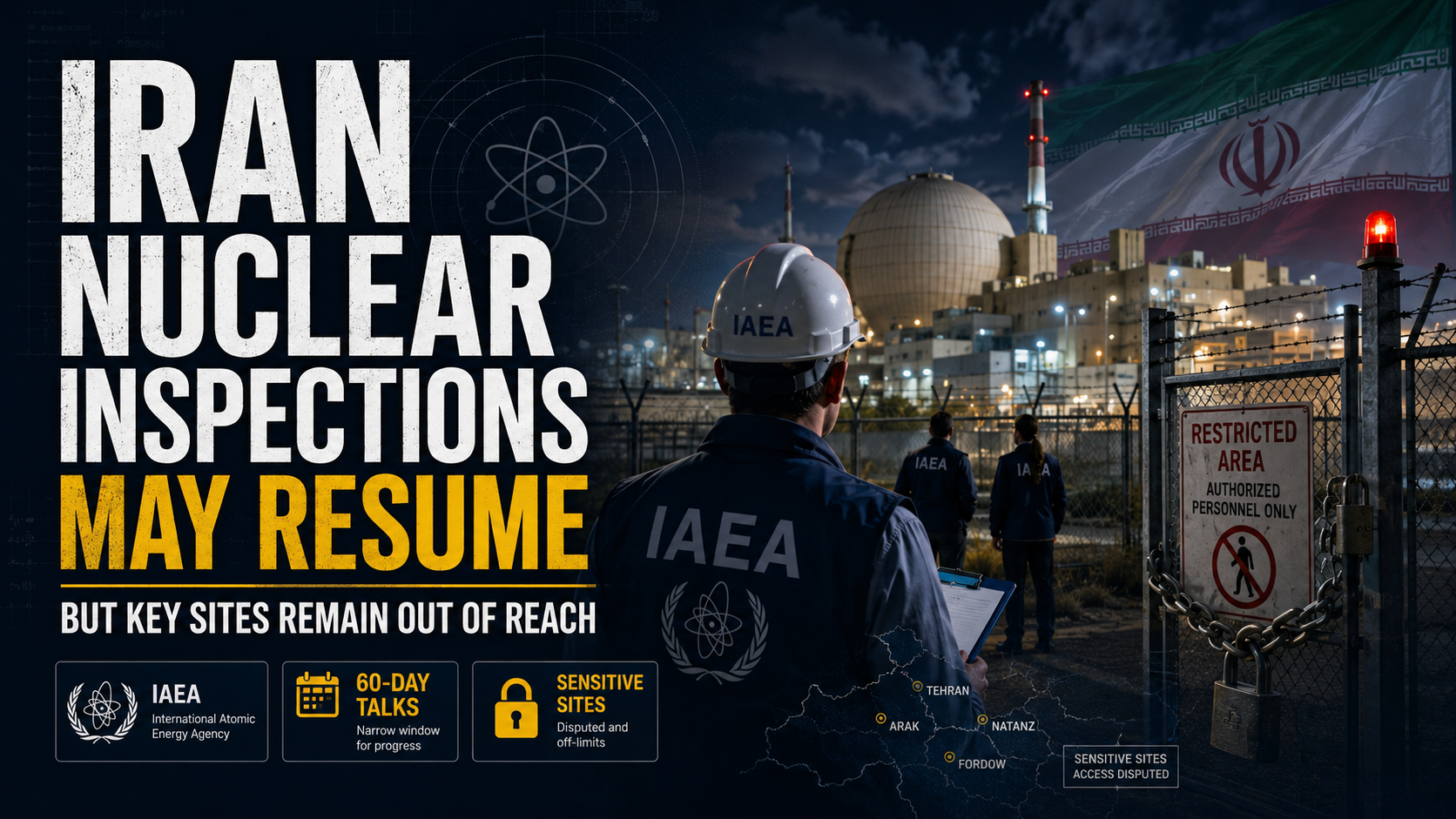 Cover for Iran Nuclear Inspections May Resume — But the Most Sensitive Sites Remain Out of Reach