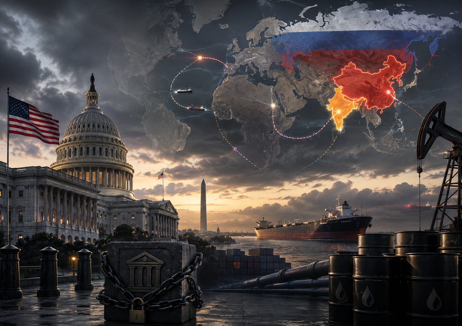 Cover for Washington’s New Russia Sanctions Push Could Put China and India in the Crossfire
